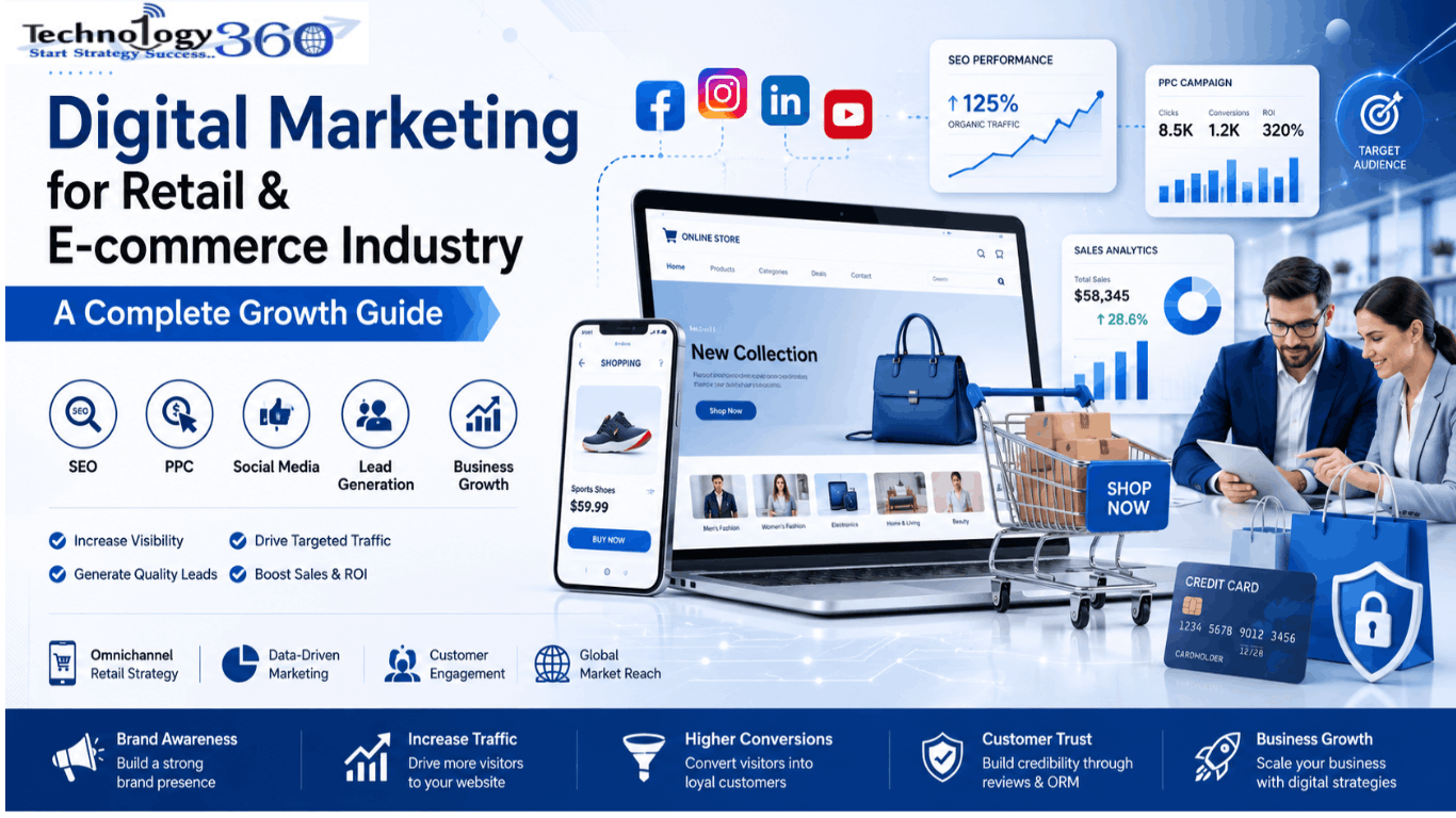 Digital Marketing for Retail & E-commerce Industry: Complete Guide Digital Marketing for Retail & E-commerce Industry: Complete Guide